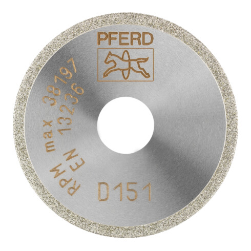 PFERD TOOLS Diamant-Trennscheibe D1A1R 40x1,0x10,0mm D151 (mittel) für Glas/Keramik/Hartmetall