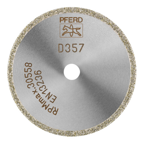 PFERD TOOLS Diamant-Trennscheibe D1A1R 50x2,0x6,0mm D357 (grob) durchgängiger Belag für GFK/CFK