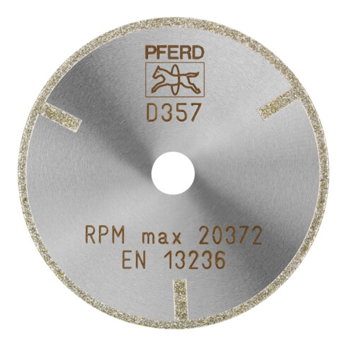 PFERD TOOLS Diamant-Trennscheibe D1A1R 75x2,0x10,0mm D357 (grob) mit Schutzsegment für GFK/CFK