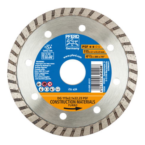 PFERD Diamant-Trennscheibe DG PSF