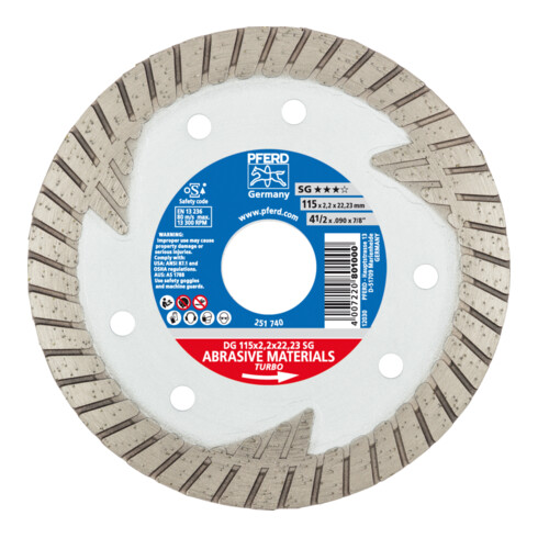 PFERD Diamant-Trennscheibe DG SG