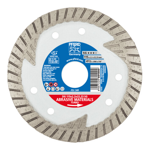 PFERD Diamant-Trennscheibe DG SG