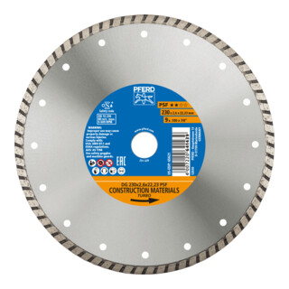 PFERD TOOLS Diamant-Trennscheibe DG 230x2,6x22,23 mm PSF z. Trennen v. Stein/Beton,hohe Schnittqualität