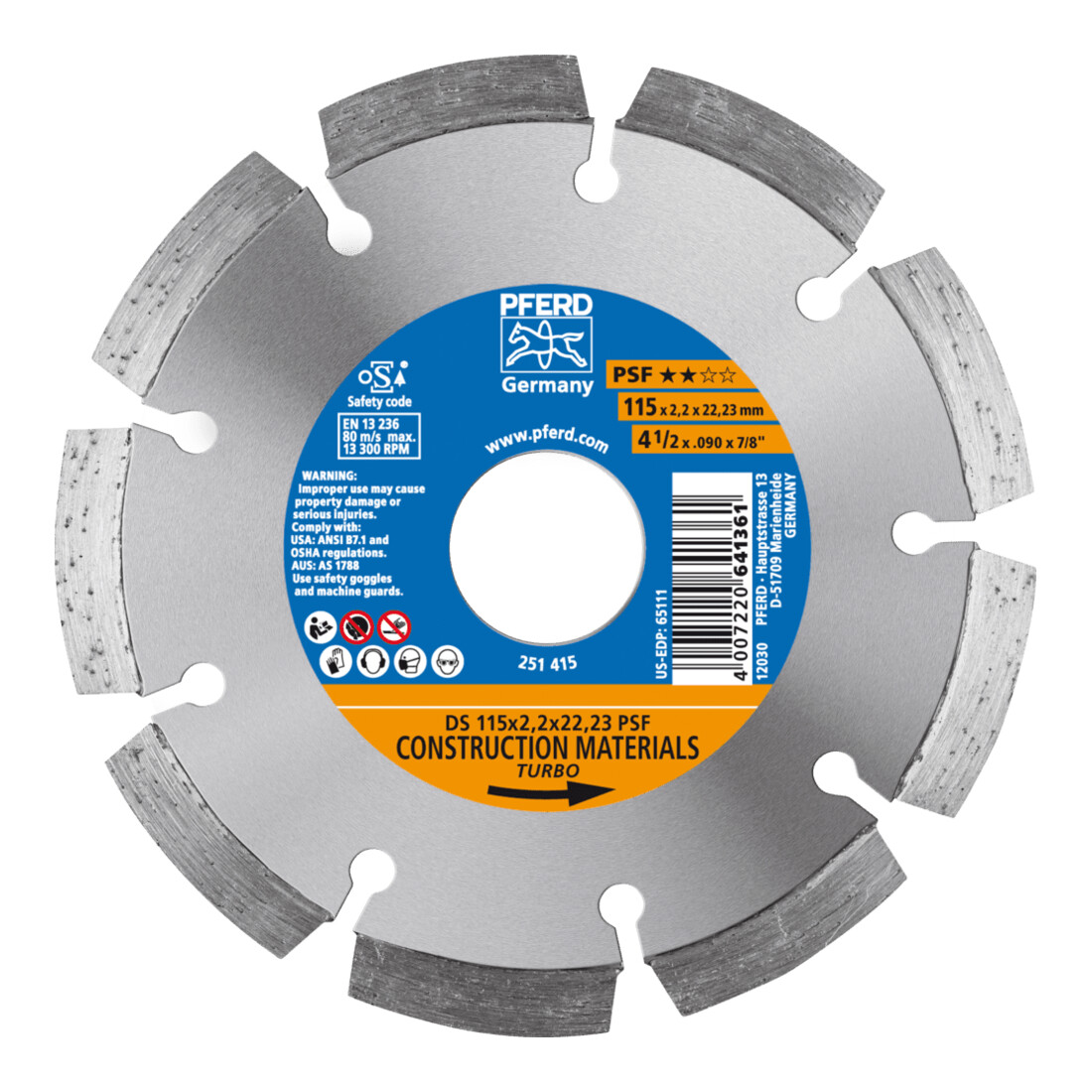 PFERD TOOLS Diamant-Trennscheibe DS PSF