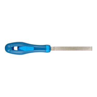 PFERD TOOLS Diamant-Werkstattfeile flachstumpf 100mm D126 (mittel) für harte Werkstoffe
