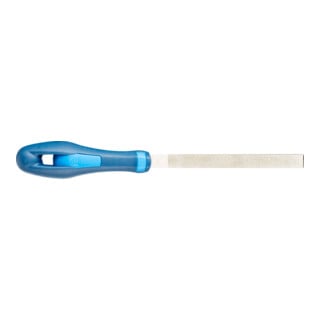PFERD TOOLS Diamant-Werkstattfeile flachstumpf 125 mm D126 (mittel) für harte Werkstoffe