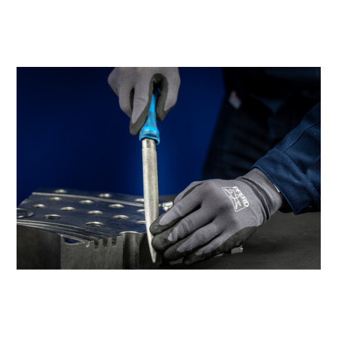 PFERD TOOLS Diamant-Werkstattfeile halbrund 200mm D151 (mittel) für harte Werkstoffe