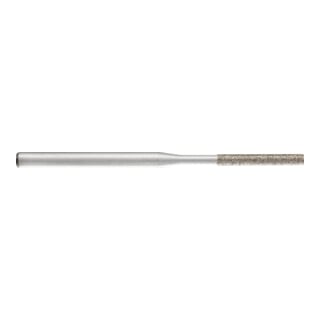 PFERD TOOLS Diamantfeile für Handfeilgerät rund Ø2,0x50mm Schaft-Ø3 mm D126 (mittel) komplett