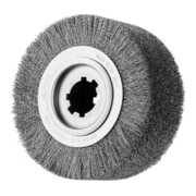 PFERD TOOLS Entgratbürste ungezopft RBU Ø 250x100x50,8 mm Bohrung Edelstahl-Draht-Ø 0,35 mm stationär