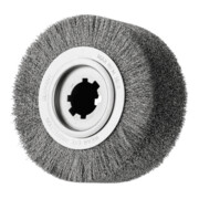 PFERD TOOLS Entgratbürste ungezopft RBU Ø 250x100x50,8 mm Bohrung Edelstahl-Draht-Ø 0,35 mm stationär