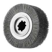 PFERD TOOLS Entgratbürste ungezopft RBU Ø 250x100x50,8 mm Bohrung Edelstahl-Draht-Ø 0,50mm stationär