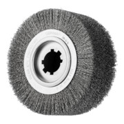 PFERD TOOLS Entgratbürste ungezopft RBU Ø 250x100x50,8 mm Bohrung Edelstahl-Draht-Ø 0,50mm stationär