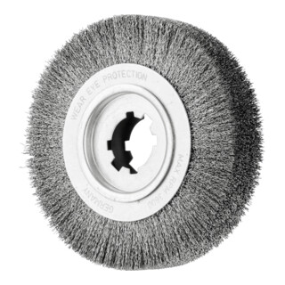 PFERD TOOLS Entgratbürste ungezopft RBU Ø 250x60x50,8 mm Bohrung Edelstahl-Draht-Ø 0,50mm stationär