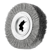 PFERD TOOLS Entgratbürste ungezopft RBU Ø 250x60x50,8 mm Bohrung Edelstahl-Litzen-Draht-Ø 0,35 mm stationär