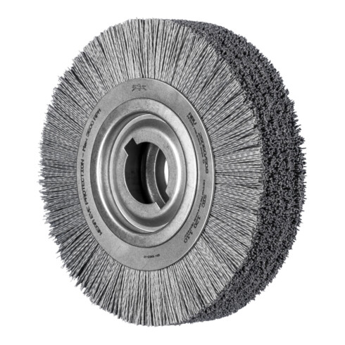 PFERD TOOLS Entgratbürste ungezopft RBU Ø 250x60x50,8 mm Bohrung SiC-Filament-Ø 1,10mm Korn 120 stationär