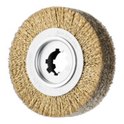 PFERD TOOLS Entgratbürste ungezopft RBU Ø 250x60x50,8 mm Bohrung Stahl-Litzen-Draht-Ø 0,35 mm stationär