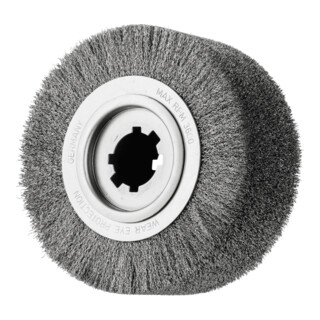 PFERD TOOLS Entgratbürste ungezopft RBU Ø 250x100x50,8 mm Bohrung Edelstahl-Draht-Ø 0,35 mm stationär
