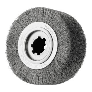 PFERD TOOLS Entgratbürste ungezopft RBU Ø 250x100x50,8 mm Bohrung Edelstahl-Draht-Ø 0,35 mm stationär