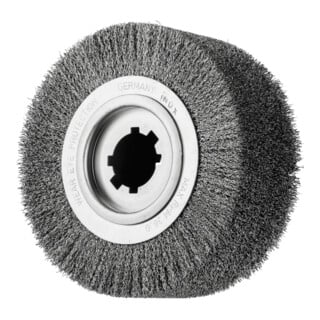 PFERD TOOLS Entgratbürste ungezopft RBU Ø 250x100x50,8 mm Bohrung Edelstahl-Draht-Ø 0,50mm stationär