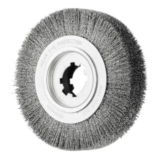PFERD TOOLS Entgratbürste ungezopft RBU Ø 250x60x50,8 mm Bohrung Edelstahl-Draht-Ø 0,50mm stationär