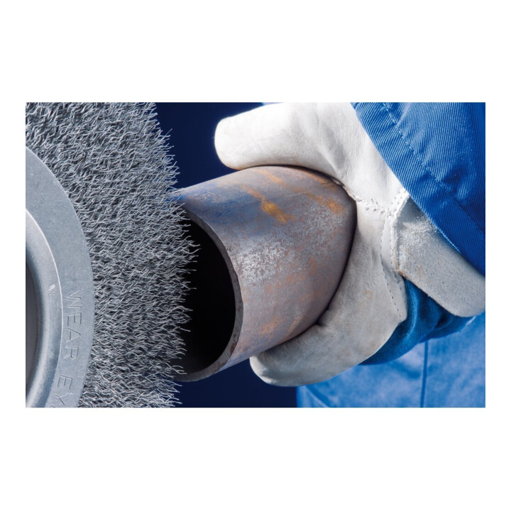 PFERD TOOLS Entgratbürste ungezopft RBU Ø 250x60x50,8 mm Bohrung Stahl-Draht-Ø 0,35 mm stationär