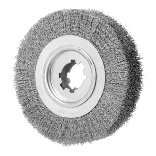 PFERD TOOLS Entgratbürste ungezopft RBU Ø 250x60x50,8 mm Bohrung Stahl-Draht-Ø 0,50mm stationär