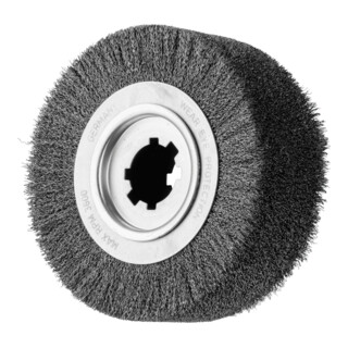 PFERD TOOLS Entgratbürste ungezopft RBU Ø 250x80x50,8 mm Bohrung Stahl-Draht-Ø 0,35 mm stationär