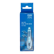 PFERD TOOLS Ergonomie-Feilenheft FH1-Set mit Schärflehren 25/30-30/35° für Kettensägefeile Ø 4,0-5,5 mm