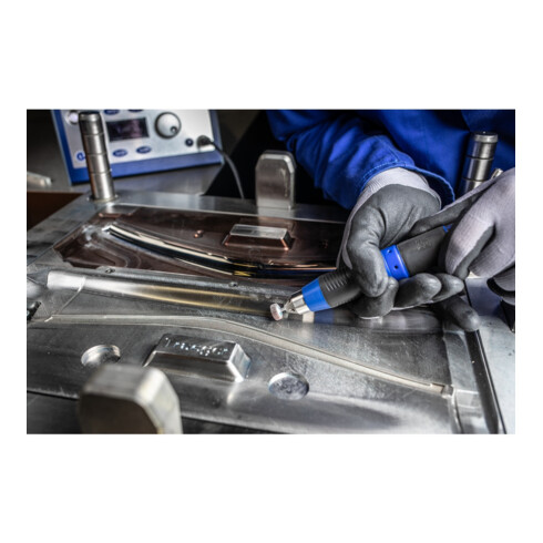 PFERD TOOLS Fächerschleifer-Set Korund Ø15x5mm Schaft-Ø3mm A 80,120 und 180 für Feinschliff& Finish