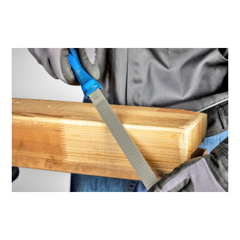 PFERD TOOLS Feilraspel mit Heft Flachstumpf 200mm Kreuzhieb 1/Raspelhieb 1 für universellen Einsatz