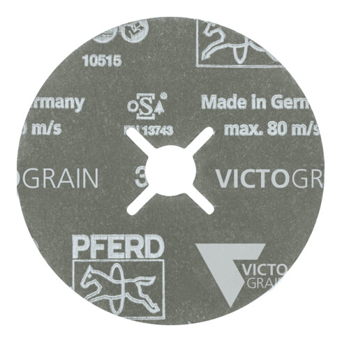 PFERD TOOLS Fiberscheibe Ø 100mm VICTOGRAIN-COOL36 für Edelstahl und Stahl