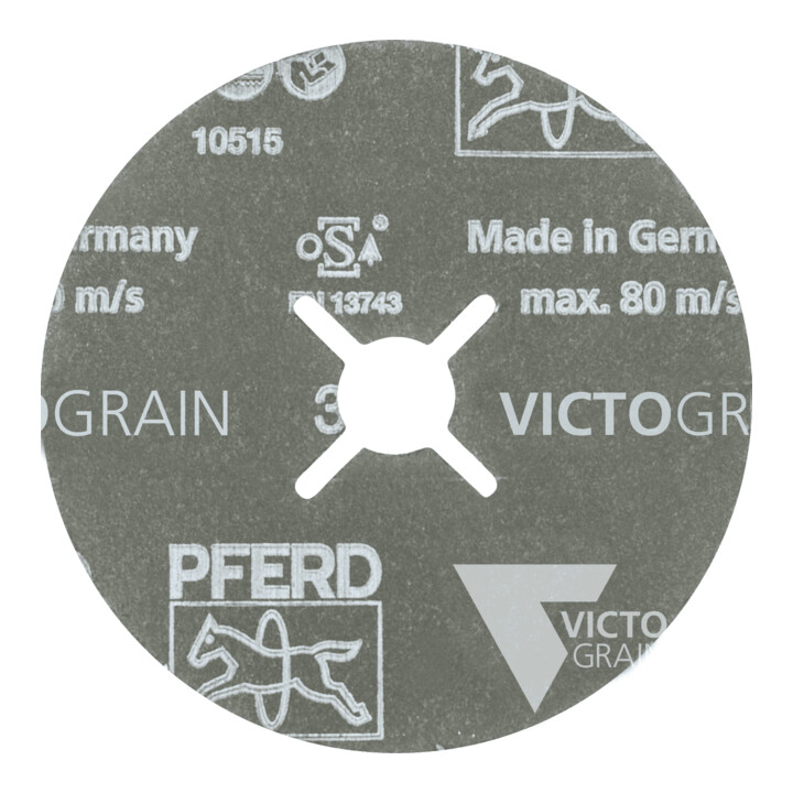 PFERD TOOLS Fiberscheibe Ø 100mm VICTOGRAIN-COOL36 für Edelstahl und Stahl