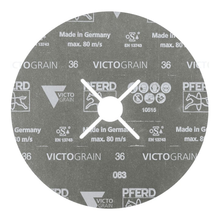 PFERD TOOLS Fiberscheibe Ø 180mm VICTOGRAIN-COOL36 für Edelstahl und Stahl