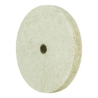 PFERD TOOLS Filzscheibe mit Messingeinlage FKSC Ø 80x10mm Bohrung Ø 10mm für Vorpolitur