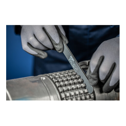 PFERD TOOLS flexible Schleiffeile SF-R mit Radius 147x15x5 mm SIC80 für universelle Anwendung