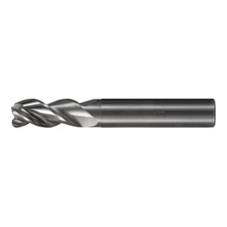 PFERD TOOLS Fraise VHM Ø10 mm, 3 dents, 2xDC, rayon 1 mm, non revêtue, tige HA, performance aluminium