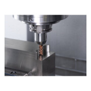 PFERD TOOLS Fraise VHM Ø10 mm, 5 dents, avec diviseur de copeaux, 2xDC, rayon 0,5 mm, revêtement AlTiN / TiSiXN, queue HB, Performance inoxydable-2