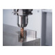 PFERD TOOLS Fraise VHM Ø10 mm, 5 dents, avec diviseur de copeaux, 2xDC, rayon 0,5 mm, revêtement AlTiN / TiSiXN, queue HB, Performance inoxydable