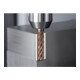PFERD TOOLS Fraise VHM Ø10 mm, 5 dents, avec diviseur de copeaux, 4xDC, rayon 0,5 mm, revêtement AlTiN / TiSiXN, tige HB, Performance inoxydable