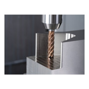 PFERD TOOLS Fraise VHM Ø10mm, 5 dents, avec diviseur de copeaux, 5xDC, rayon 0,5mm, revêtement AlTiN/TiSiXN, queue HB, Performance inoxydable-2