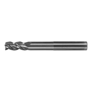 PFERD TOOLS Fraise VHM Ø12 mm, 3 dents, 2xDC, queue HA, extra longue, chanfrein 0,25 mm, non revêtue, Performance Aluminium
