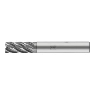 PFERD TOOLS Fraise VHM Ø12 mm, 5 dents, avec diviseur de copeaux, 2xDC, rayon 0,5 mm, revêtement AlCrN, queue HB, universelle