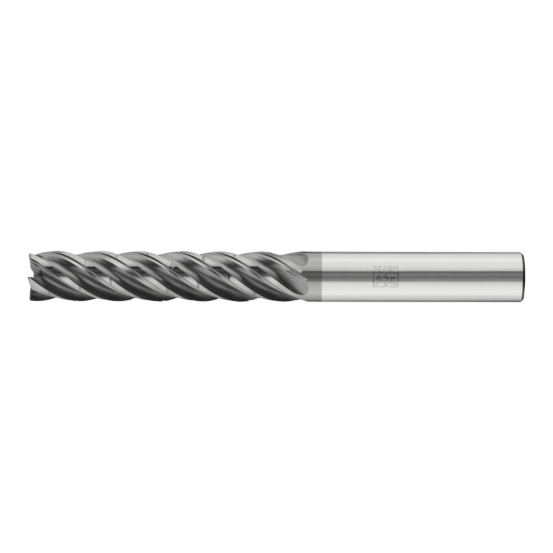 PFERD TOOLS Fraise VHM Ø12 mm, 5 dents, avec diviseur de copeaux, 5xDC, rayon 0,5 mm, revêtement AlCrN, tige HB, universelle
