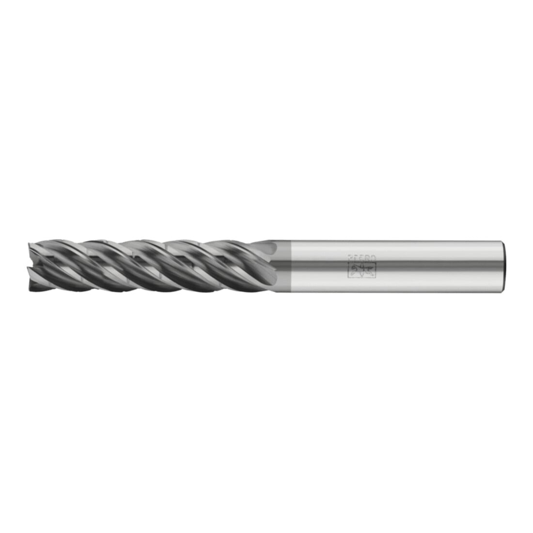 PFERD TOOLS Fraise VHM Ø16 mm, 5 dents, avec diviseur de copeaux, 4xDC, rayon 1 mm, revêtement AlCrN, tige HB, universelle