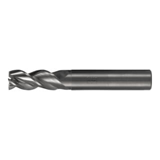 PFERD TOOLS Fraise VHM Ø20 mm, 3 dents, 2xDC, chanfrein 0,35 mm 45°, non revêtue, tige HA, Performance Aluminium