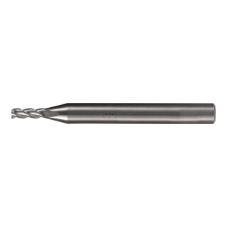 PFERD TOOLS Fraise VHM Ø3 mm, 3 dents, 2xDC, chanfrein 0,05 mm 45°, non revêtue, tige HA, Performance Aluminium