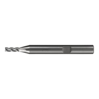 PFERD TOOLS Fraise VHM Ø5 mm, 3 dents, 2xDC, chanfrein 0,05 mm 45°, non revêtue, tige HB, Performance Aluminium