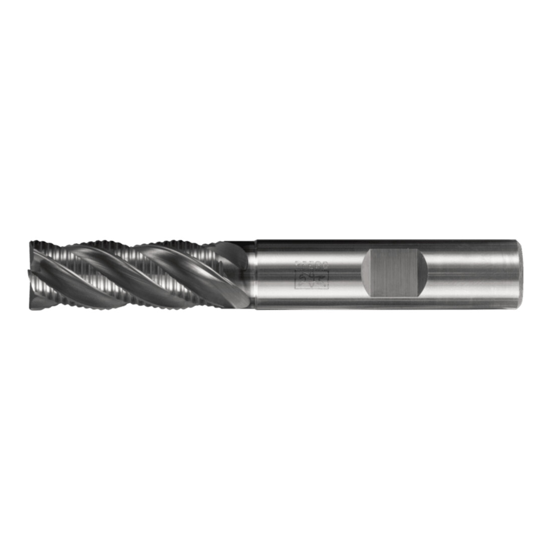 PFERD TOOLS Fraise VHM Ø6 mm, 4 dents, avec denture d’ébauche, 2xDC, chanfrein 0,15 mm, revêtement AlCrN, tige HB, universelle