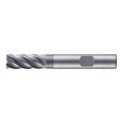 PFERD TOOLS Fraise VHM Ø6 mm, 5 dents, 2xDC, rayon 0,5 mm, revêtement AlCrN, queue HB, universelle-1