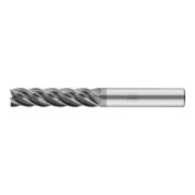 PFERD TOOLS Fraise VHM Ø6 mm, 5 dents, avec diviseur de copeaux, 4xDC, rayon 0,5 mm, revêtement AlCrN, tige HB, universelle-1